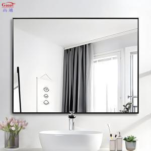 China Home Wineshop Must-Have Art Deco Design Style Genuine Gold Vanity Framed Wall Mirror wholesale