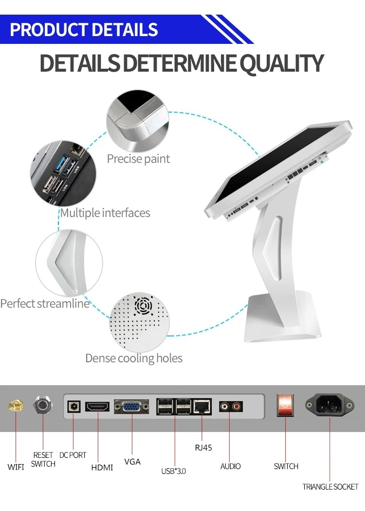 Android Windows Self Kiosk Machine 1920 X 1080 Resolution 49 Inch 350cd/M2