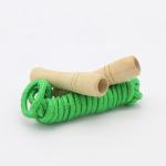 Jump Rope Wooden Handle and Colored Rope, Wooden Jump Rope for Kids and Adults
