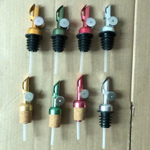 China Factory Wholesale 12cm Weighted Oil Pourer, Self Closing Spout, 4 Colors Available Siver/Gold/Red/Green wholesale