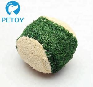 China Eco Friendly Small Indestructible Rope Dog Toys Nature Loofah Material wholesale