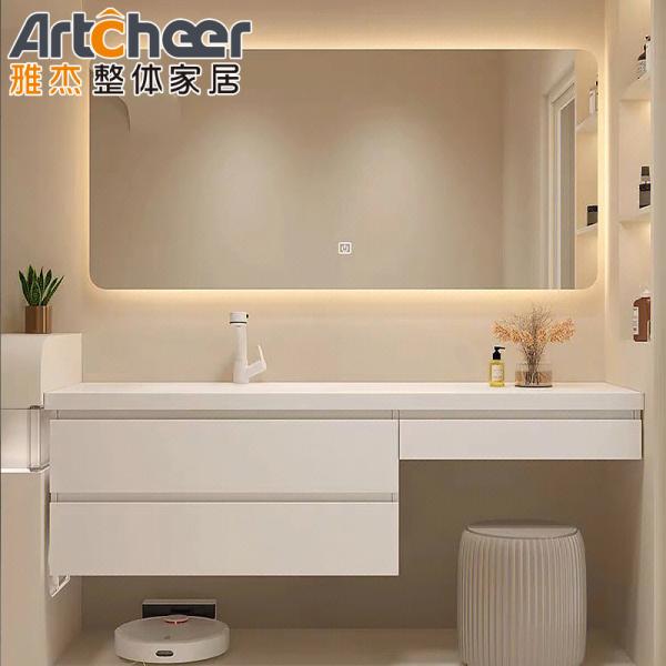 30" Light Grey PVC Modern Bathroom Vanity with Sink E1 or ECO Friendly Material