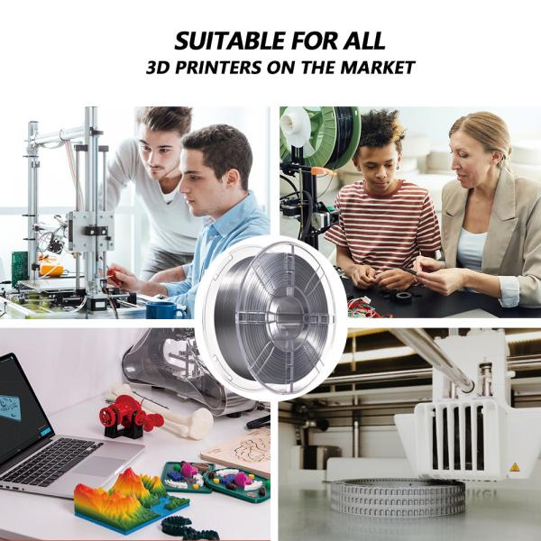 iBOSS 3D Printing Filament Silk Silver PLA+ Filament 3D Printer Toughness Enhanced PRO Direct