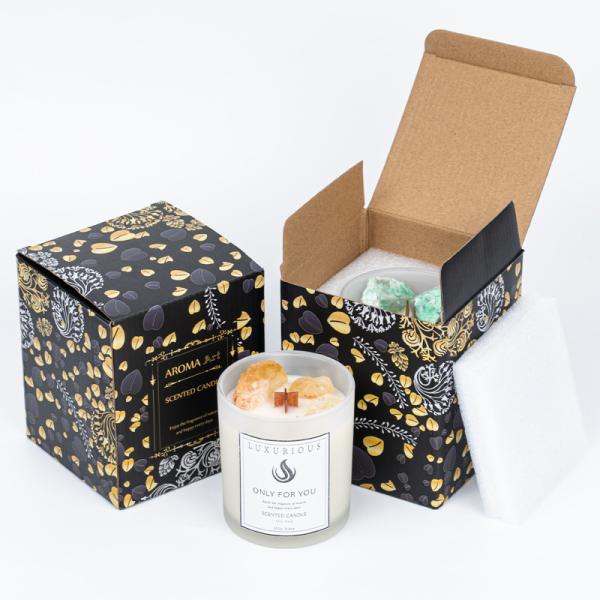 Private Label Glass Jar Scented Candle Soy Candle Wax Handmade Aromatic Woodwick