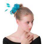 10*30Cm Party Decoration Church Sinamay Feather Fascinator With Headband Party
