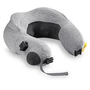 China Inflatable Travel Shiatsu Massage Pillow Convenient Folding 3 Level Kneading Massage wholesale
