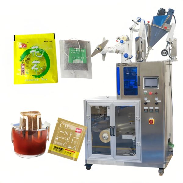 Automatic Triangle Tea Bag Packing Machine High Efficiency Tea Packaging Equipment 3kw