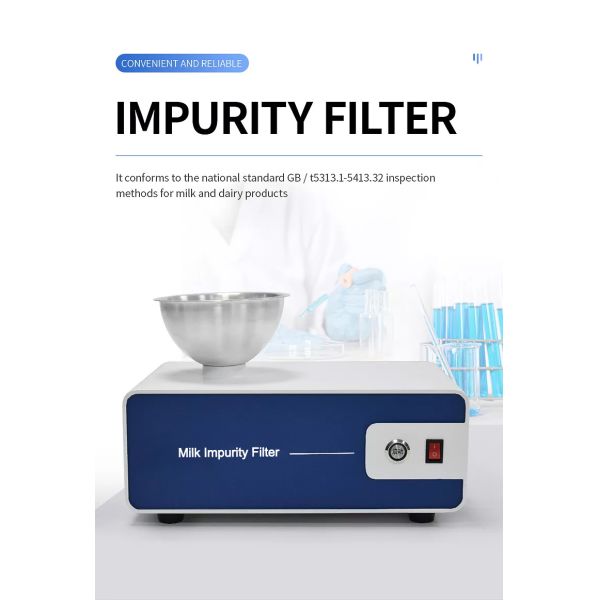 Hyz Milk Impurity Filter Low Noise Portable Dairy Impurity High Efficiency Filtration Instrument