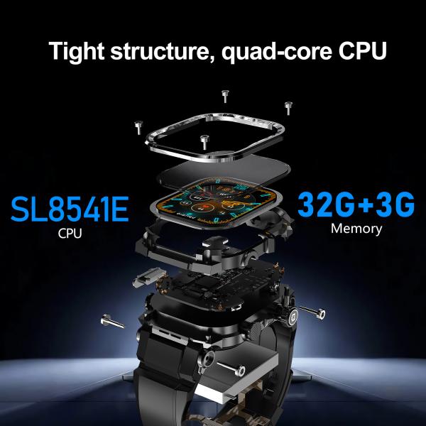 Android 8.1 OS 2.06 Inch AMOLED HD Screen Global Version 4G Smart Watch Q888 With WIFI Wireless Fast Internet Access