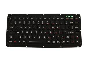 China Ruggedized Silicone Rubber Emc Military Keyboard Dynamic Sealed 87 Keys wholesale