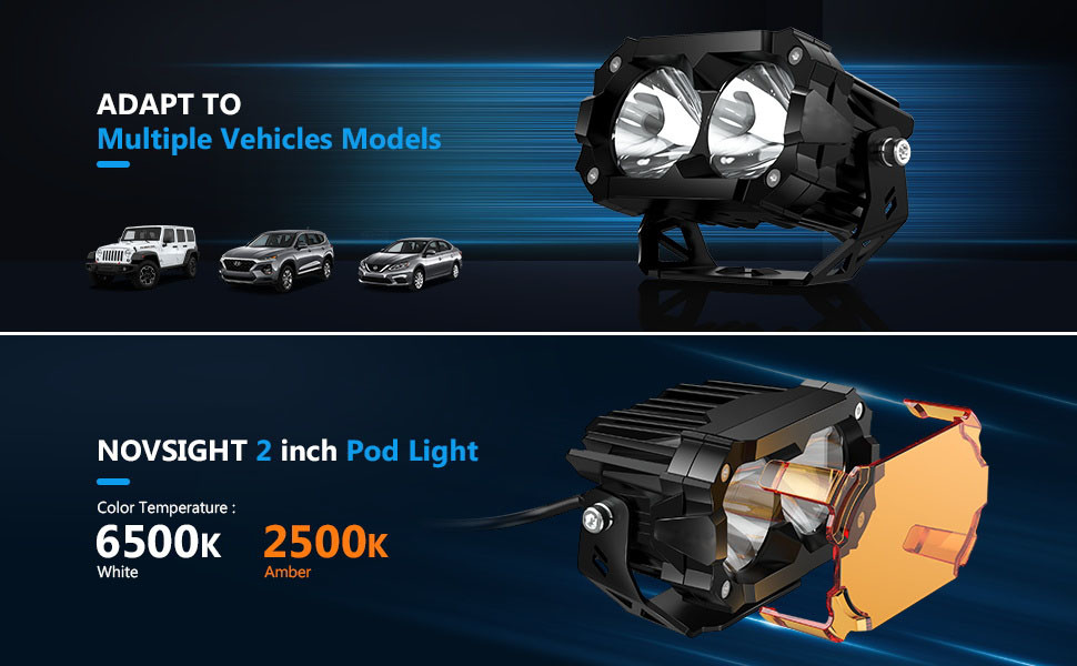 3600LM 4.5Inch Trailer Vehicle LED Work Lights 42W Car Driving Light