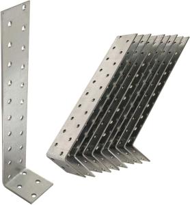 China Galvanised L Steel Angle Timber Anchor Brackets 40 X 200 X 40 Wood Joining Fixing wholesale
