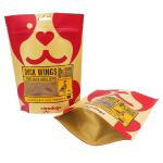 Food Packaging Bag Custom Print Kraft Paper Gravure Printing Zipper Top Stand Up