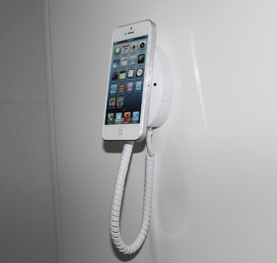 COMER Retail security display alarm holder for mobile phone wall mounted android tablet with charging cable