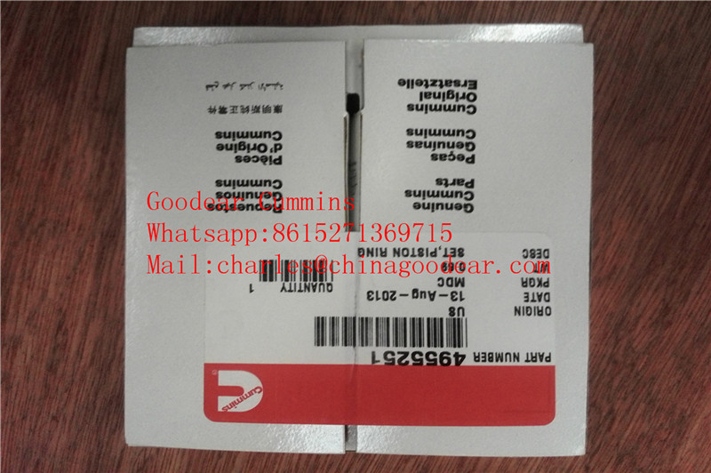 Dongfeng QSB6.7 diesel engine piston ring 4955251 in stock
