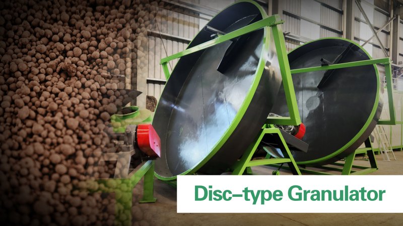 Custom Manure Granulator Machine Adjustable Disc For Fertilizer Granulating