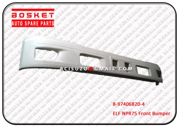 Npr75 4hk1 Isuzu Body Parts 8974068204 White Front Bumper Asm , Truck Parts And