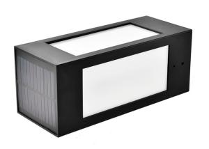 China Black Outdoor Solar Pillar Light Waterproof IP65 Garden Light With Solar Powered wholesale