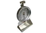 Stainless Steel Glass Lens Hanging Oven Thermometer No Need Battery