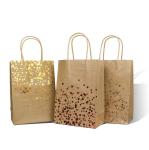 310*110*420mm gravure custom printed paper carry bags with handles Twisted