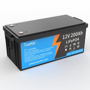 China LiFePO4 Lead Acid Replacement Battery 12V 200Ah Black Deep Cycle wholesale