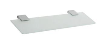 Glass shelf 85310-Square &Brass+SS304&Chrome color &,toughen&frosted glass