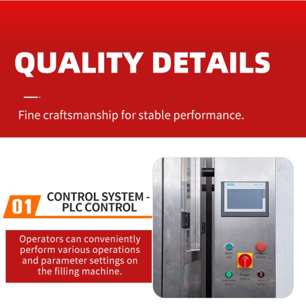 Automatic Inline Gravity Filling Machine with Time-controlled Gravity Volumetric Filling, Food-grade 304 Stainless Steel, and ≤±0.2% FS Filling