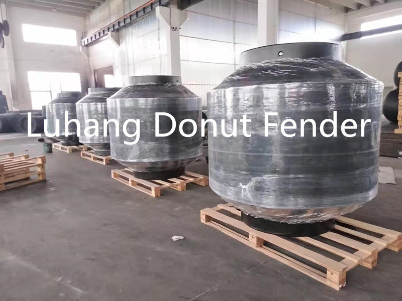 Foam Filled PU Coated Rotational Donut Fender For Piles