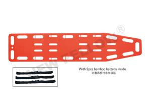 China Portable Long Orange Spine Board Stretcher / Backboard With Hand Holes wholesale