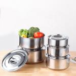 New Kitchen Products 10 Pcs Cooking Metal Stock Pot Stainless Steel Spice Soup