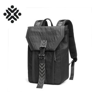 China PU Leather Travel Men Business Backpack With Physiological Curve Back wholesale