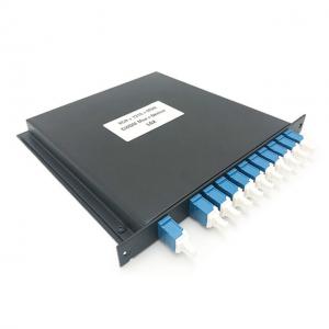 China Hard Metal Case Fiber Optic Components 8 Channel CWDM Mux Demux Module With Connector wholesale
