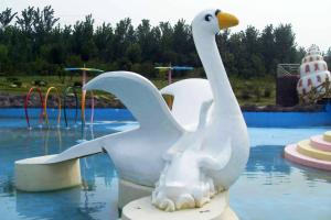 China Customized Cygnet Slide Game For Kids, Fiberglass Small Water Pool Slides wholesale