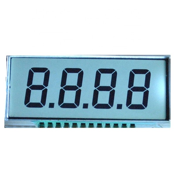 4 Digit 7 Segment Segment LCD Display Module With Decimal Points Custom HTN Digital LCD Screen for Instrument Meter