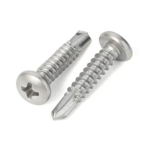 China Cross Pancake Head Sheet Metal Screws 304 Stainless Steel - #10 x 1&quot; wholesale
