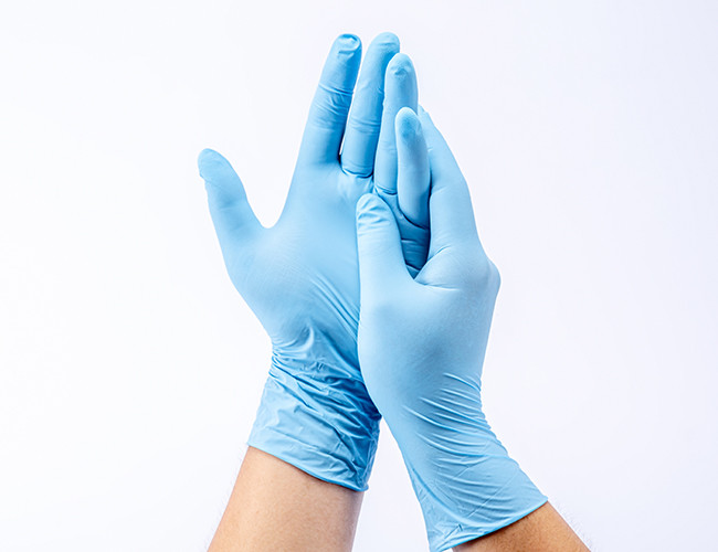 Disposable Nitril Examination Gloves Medical Powder Free
