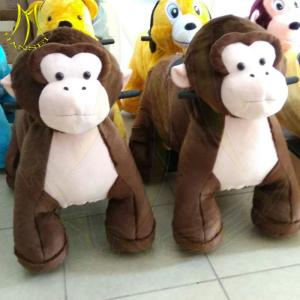 China Hansel coin operated walking plush electric ride on animal toys for park wholesale
