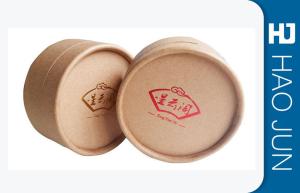China Professional Printed Cardboard Tubes Coating Paper With Red Silk Print wholesale
