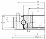 Reliable Single-Row 4 Point Contact Ball Slewing Ring Bearing 800.20A