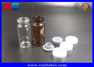 China 10ML Bio CMYK Printing Pharmacy Glass Bottles With Lids ISO19001-2008 Approved on sale