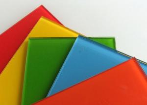 China Surface Smooth Lacobel Painted Glass Environment Friendly Various Colors Available wholesale