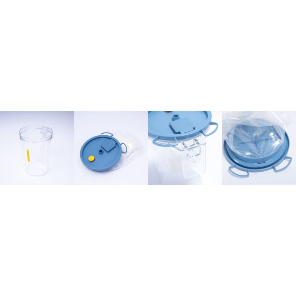 Disposable Suction Liner Bag with Medical Grade PP Transparent Material and Ethylene Oxide Sterilization for ICU OR