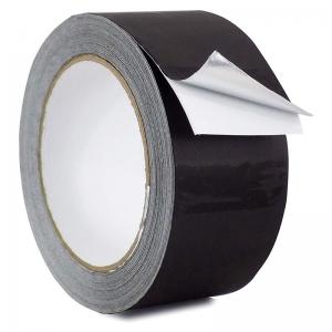 China Black Lacquered Aluminum Foil Waterproof Tape Sealing Edge For HVAC Ductwork And Pipe Insulation wholesale