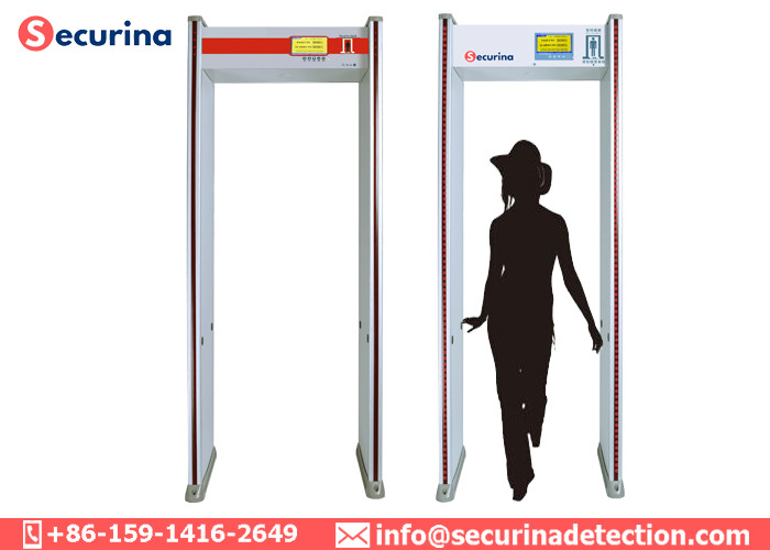 33 Pinpoint Zones Security Metal Detectors, Airport Metal Detectors With 7inch LCD Display