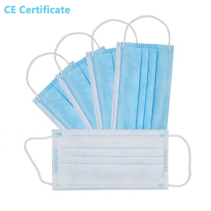 Adult Sterile Disposable Face Mask , Disposable Earloop Face Mask 50 pcs / Box
