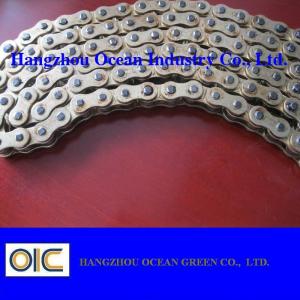 China Clip Master Link Motorcycle Chain With 120 Links 9.53Mm Outer And 5.09Mm Pin Diameter Black wholesale