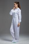 Anti Static ESD dust-free autoclavable sterilized white color coverall with hood
