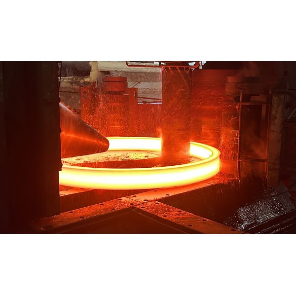 Finished metal rings produced by horizontal ring rolling machine