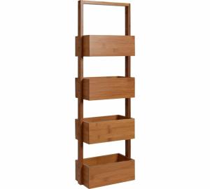 China 4 tier bamboo bathroom shower storage caddy bathroom stationary caddy wholesale