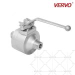 MNPT 2 Piece Ball Valve Welding Forged 2PC High Pressure 3/4'' Hard Seal Float
